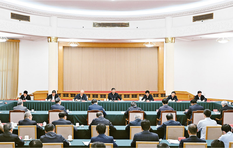 　2024年5月23日下午，中共中央總書記、國家主席、中央軍委主席習(xí)近平在山東省濟南市主持召開企業(yè)和專家座談會并發(fā)表重要講話。 新華社記者 謝環(huán)馳/攝